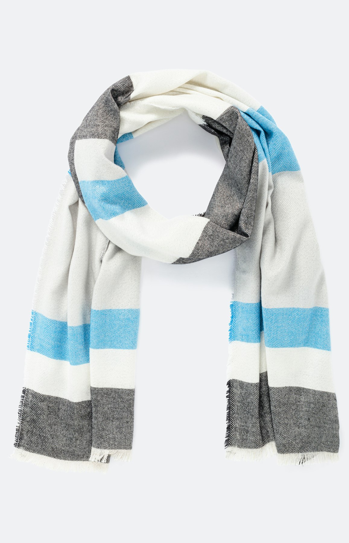 Sjaal met aantrekkelijk streepdessin