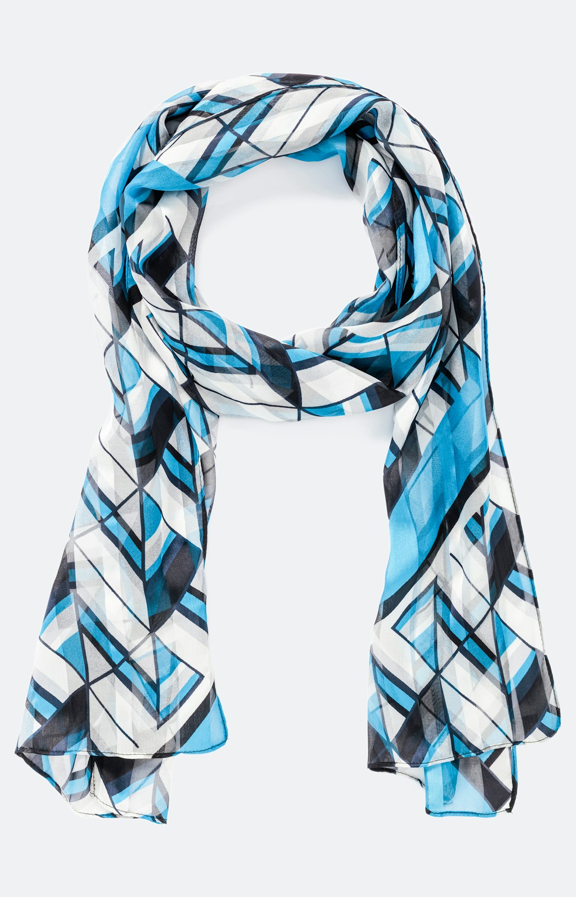 Schal mit grafischem All Over-Muster