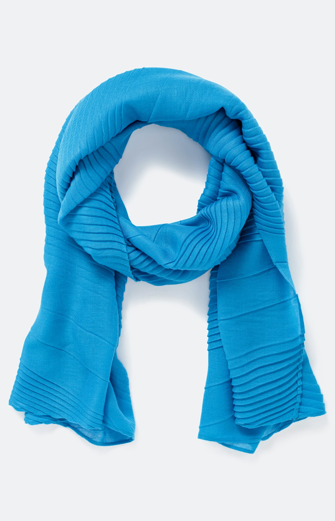 Lichte sjaal met plisséplooien