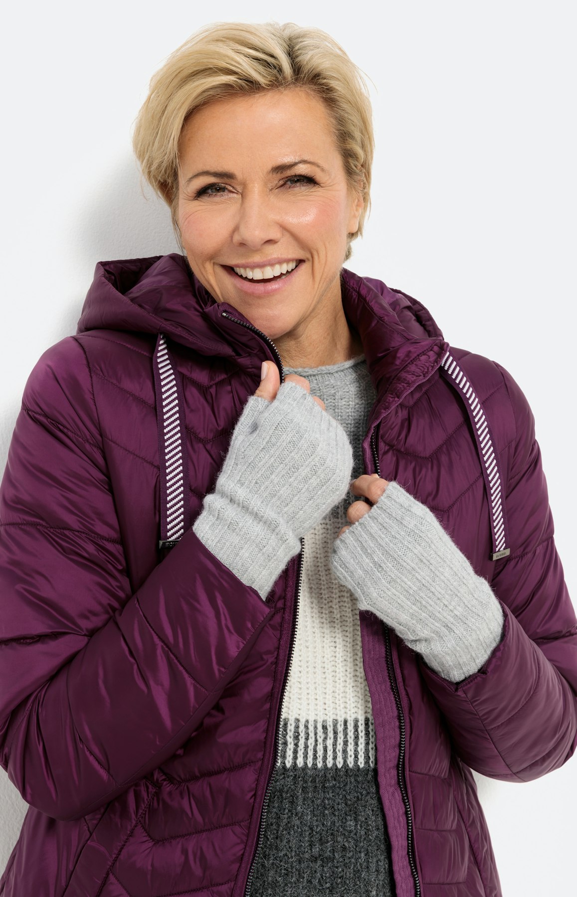 Gerippte Stulpen aus weichem Strick