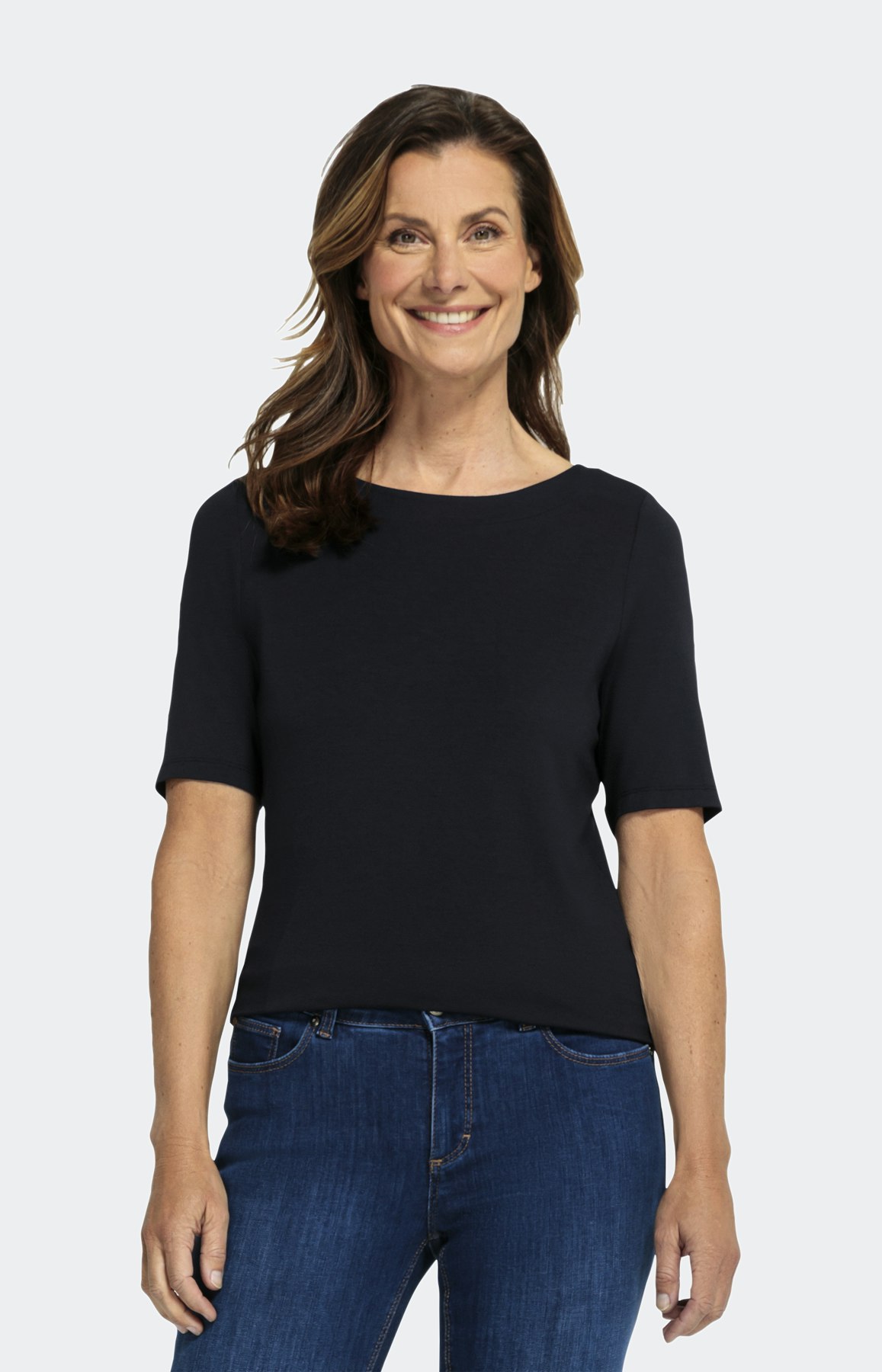 Basisshirt met halve mouwen