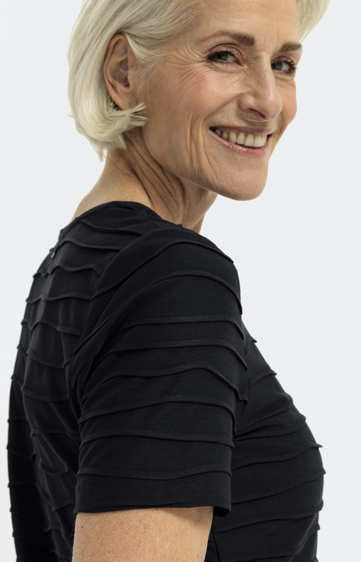 Basic T-Shirt "Welle" 1/2 Arm, marine