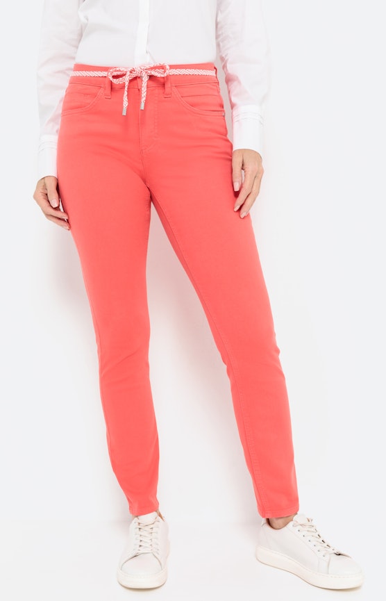 Slim jeans met bindceintuur 30inch