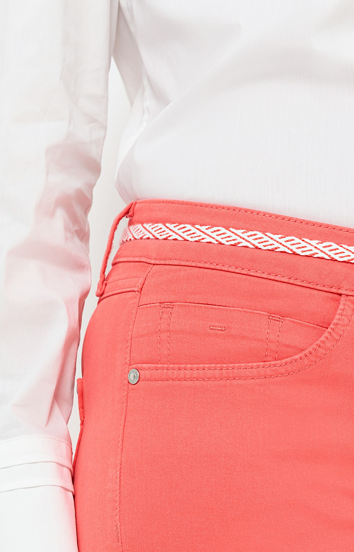 Slim jeans met bindceintuur 30inch