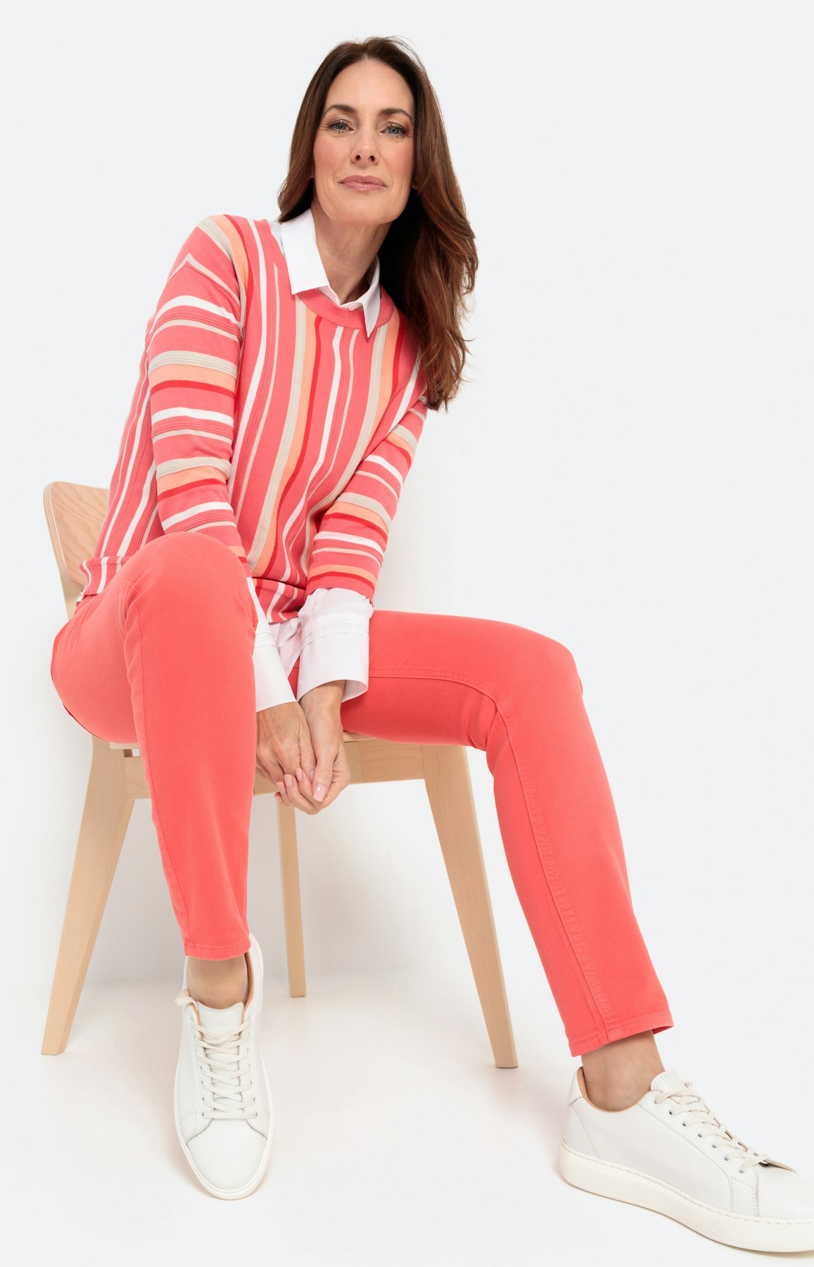 Slim jeans met bindceintuur 30inch