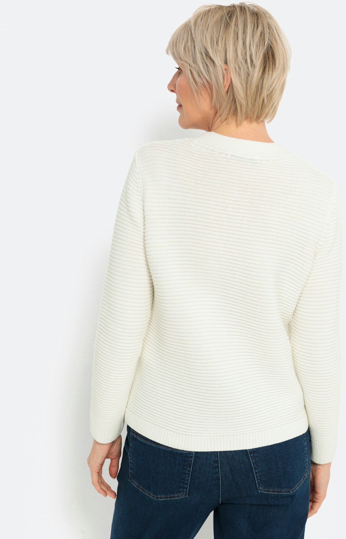 Trui met lange mouwen en ronde hals