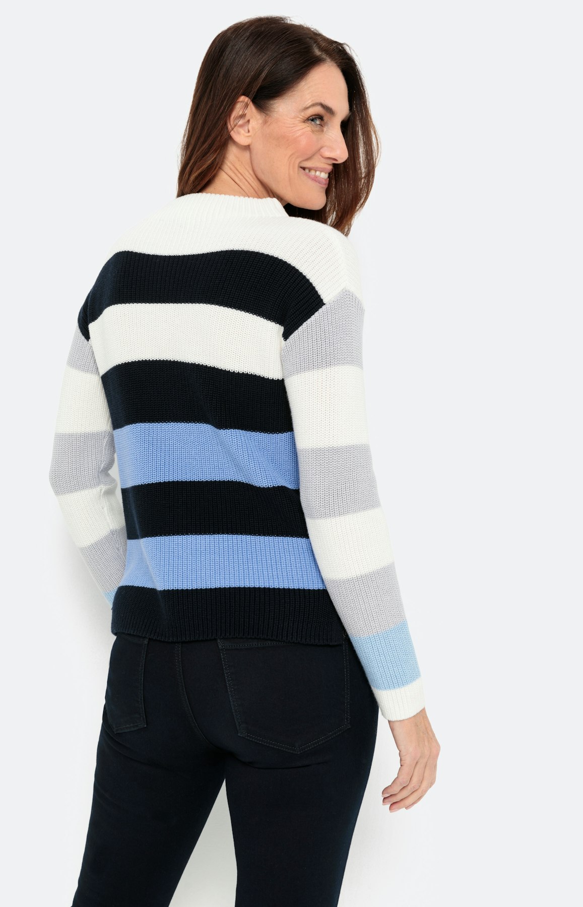 Feiner Pullover im Colorblock-Design