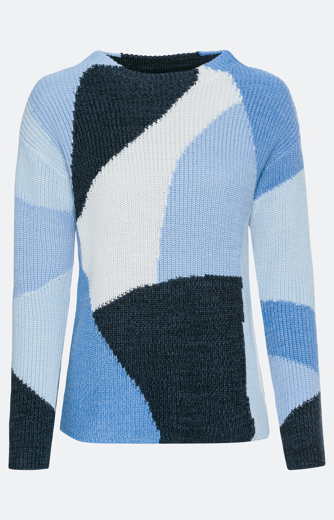 Pullover in effektvoller Intarsien-Optik