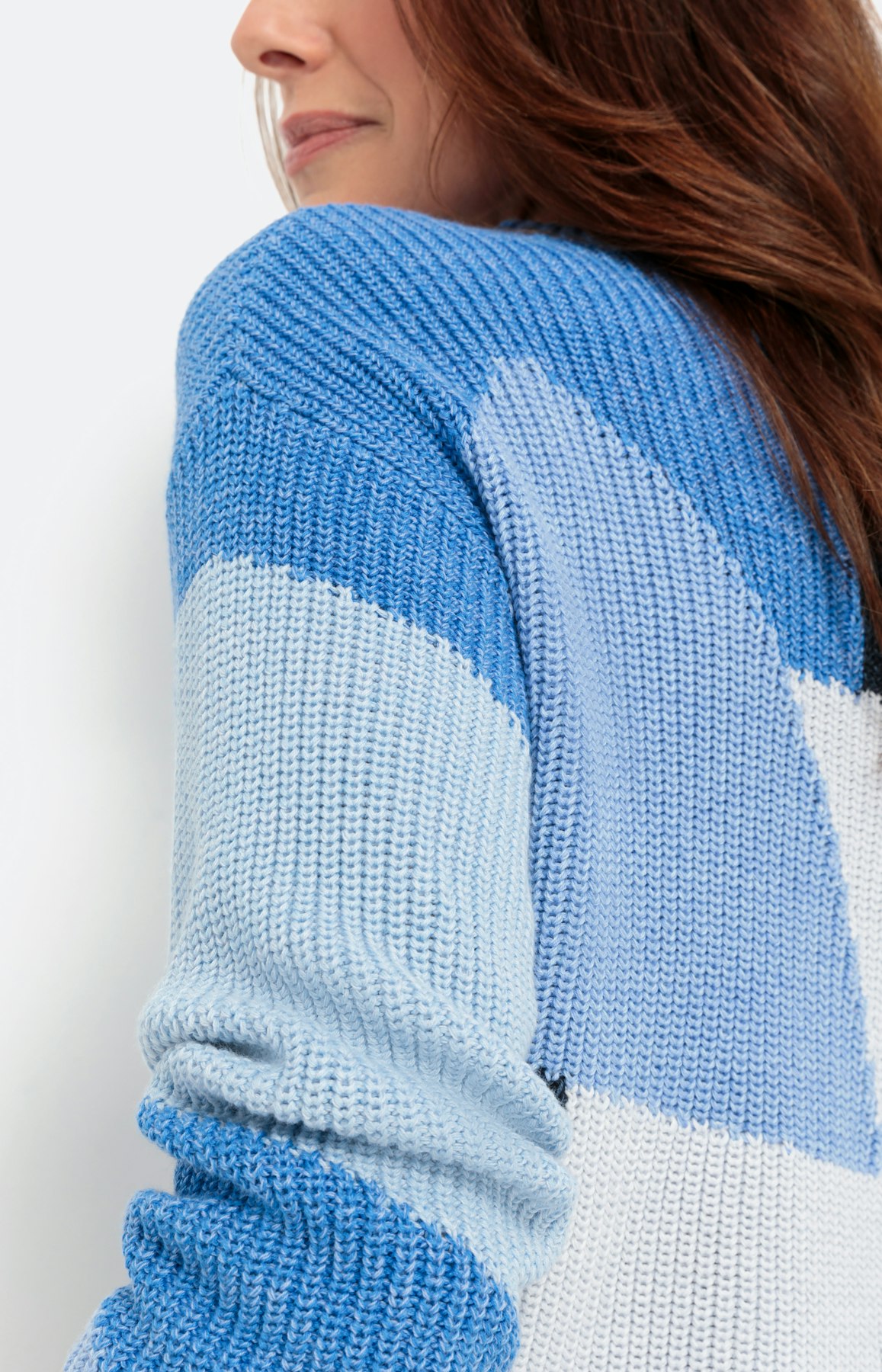 Pullover in effektvoller Intarsien-Optik