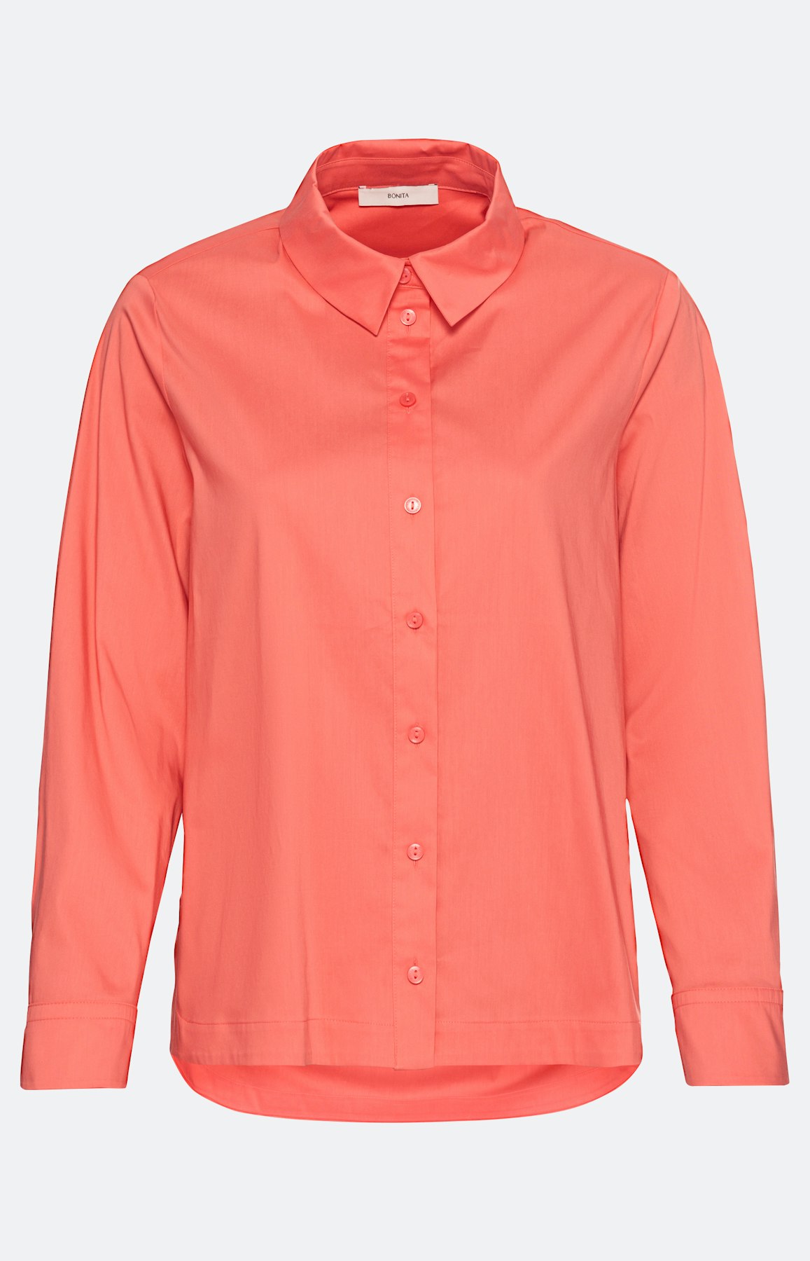Stretch Overhemd blouse, coral