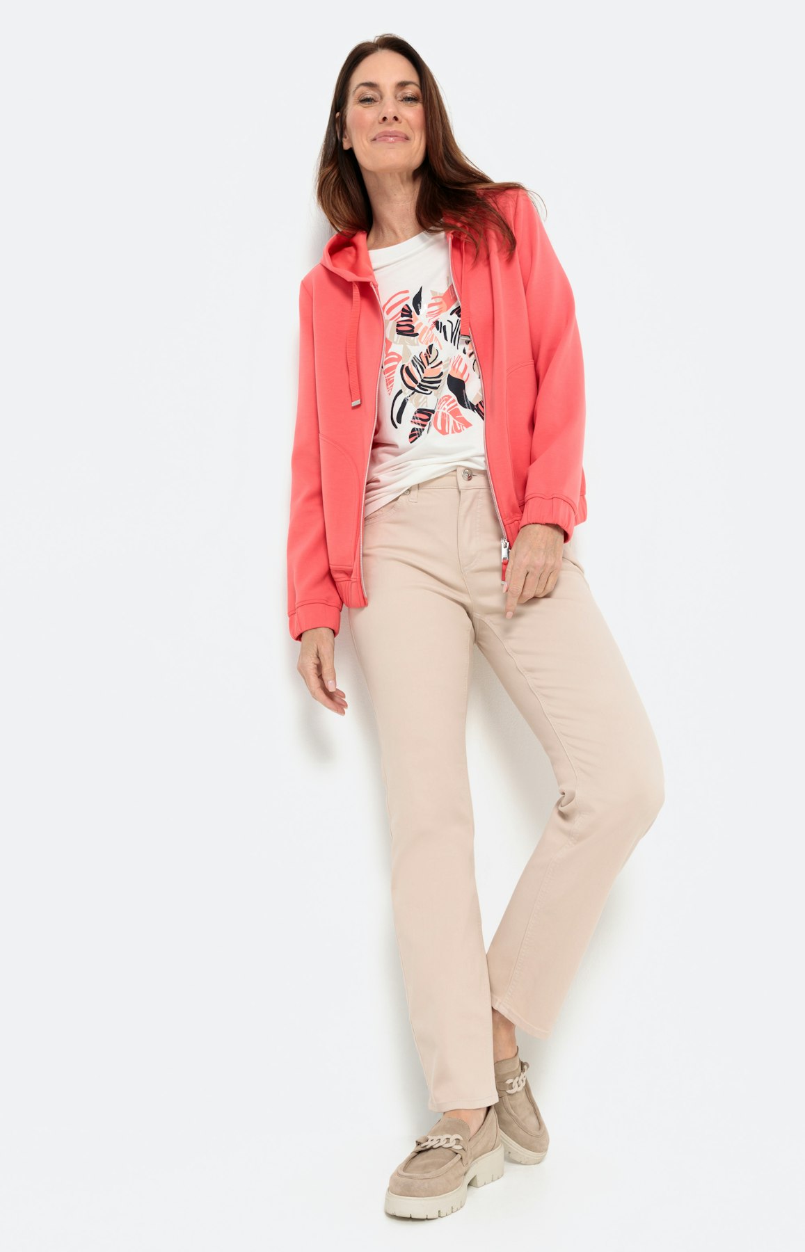 Scuba-Kapuzenjacke mit 2-Wege-Zipper