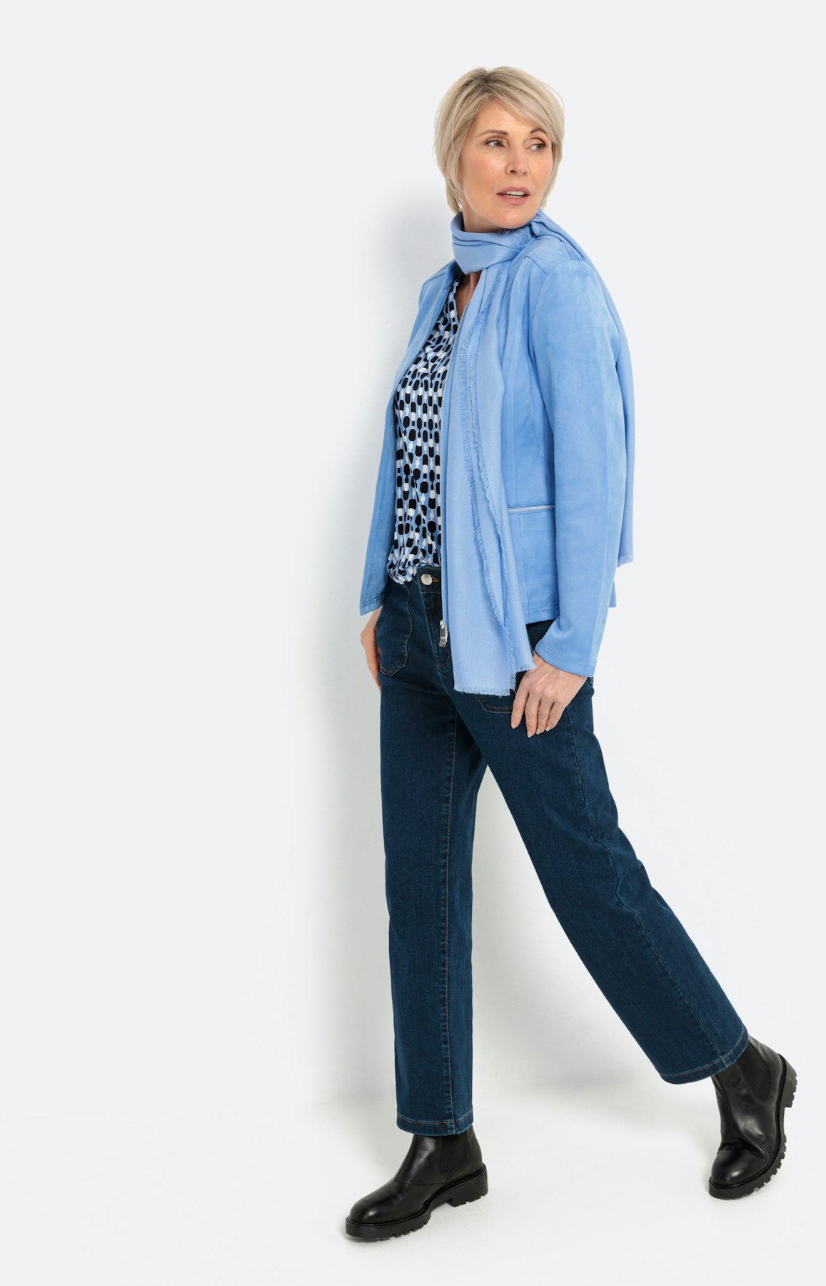 Blazer in suède-look