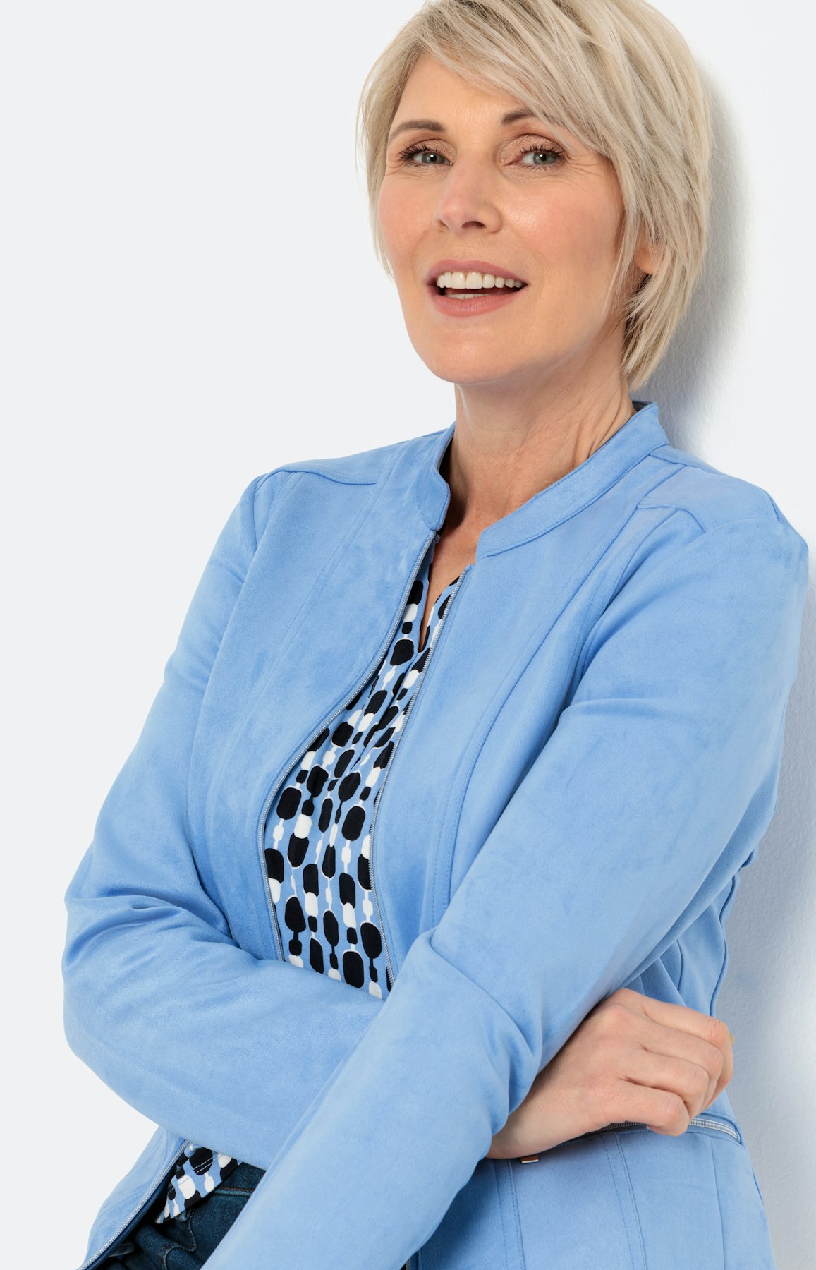 Blazer in suède-look