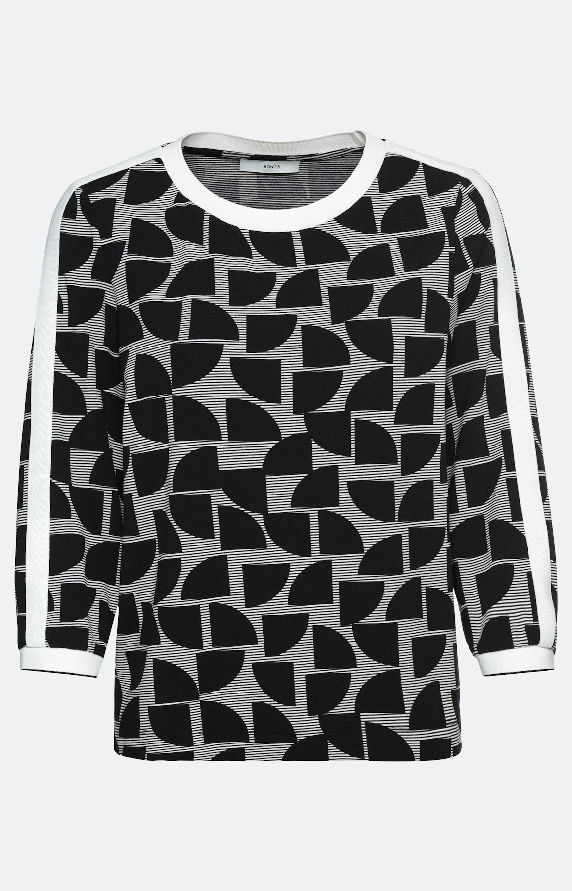 Gemustertes Shirt mit 3/4-Arm