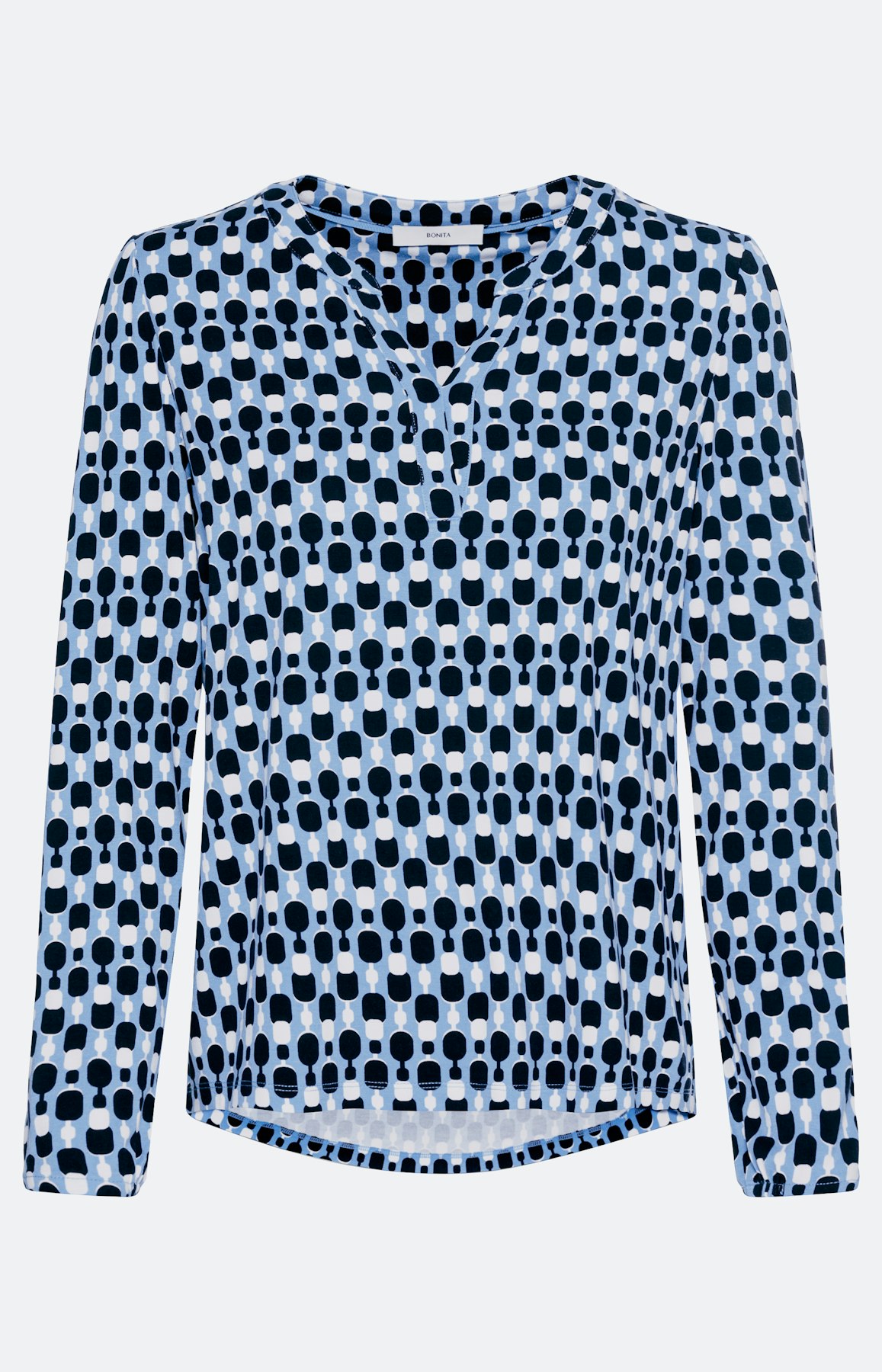 Shirt met lange mouwen in all-over look