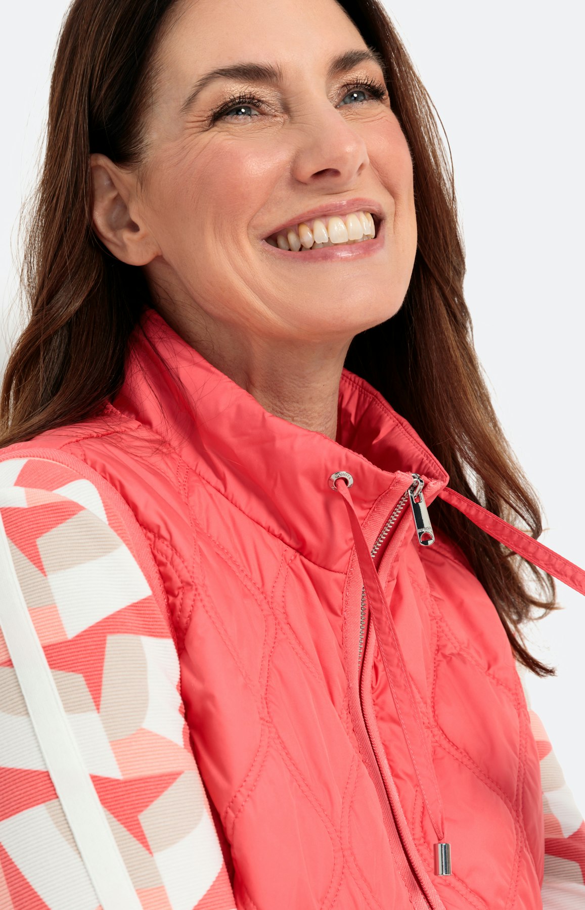 Lichte bodywarmer in watté-design