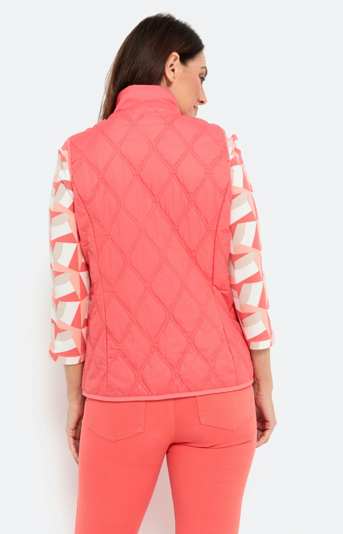 Lichte bodywarmer in watté-design