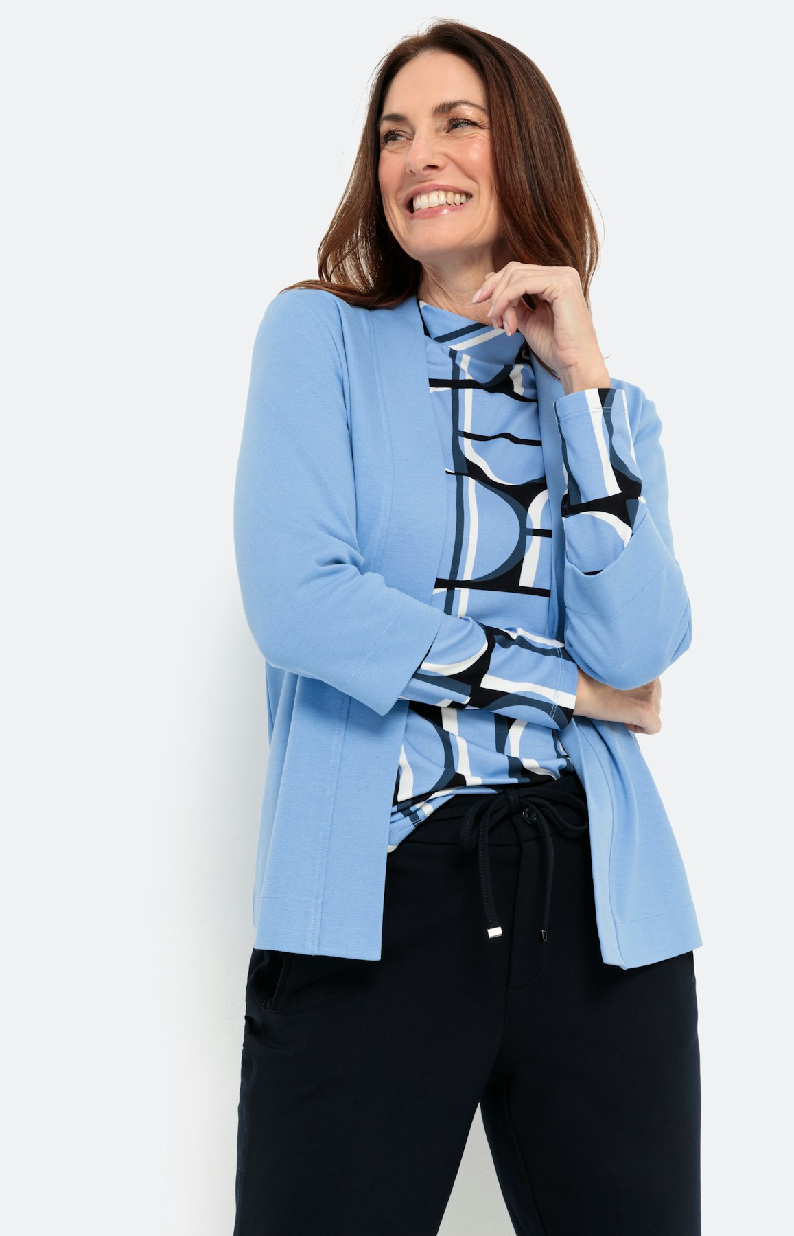 Verschlusslose Sweatjacke