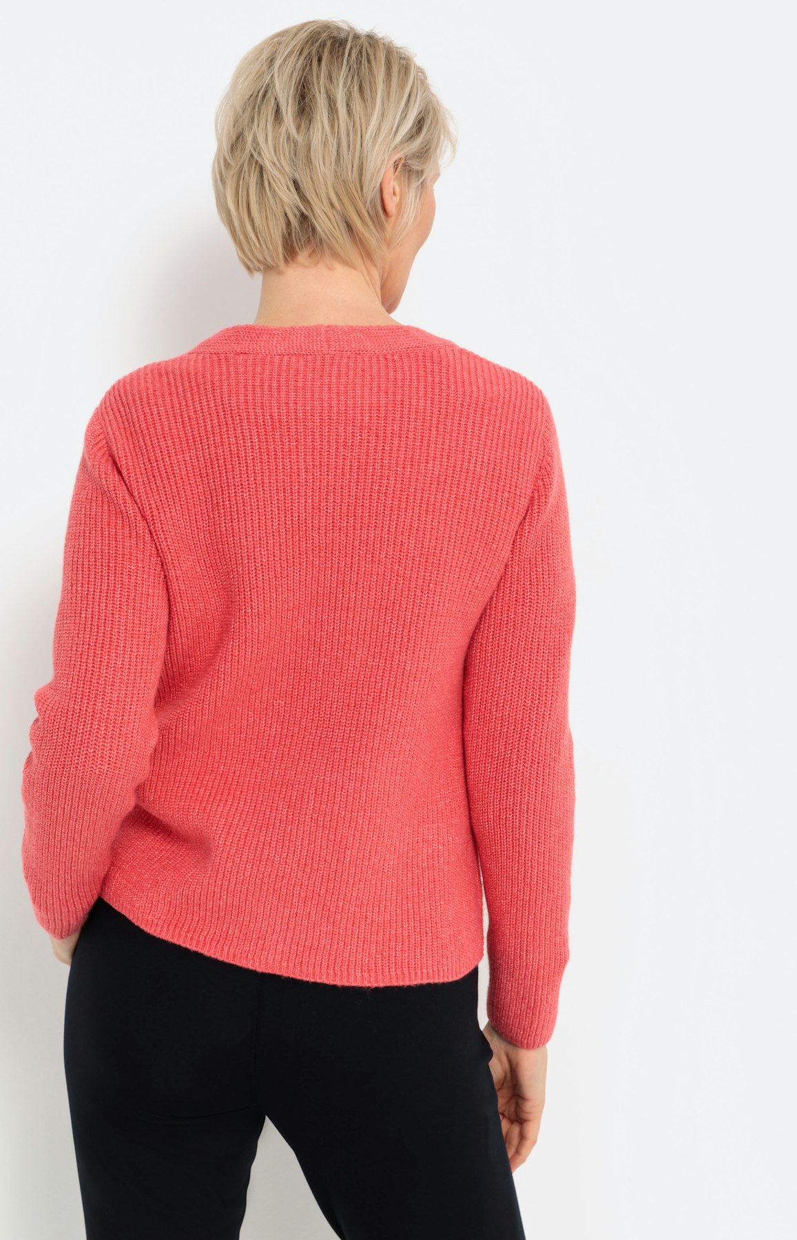 Cardigan met lange mouwen en knopen