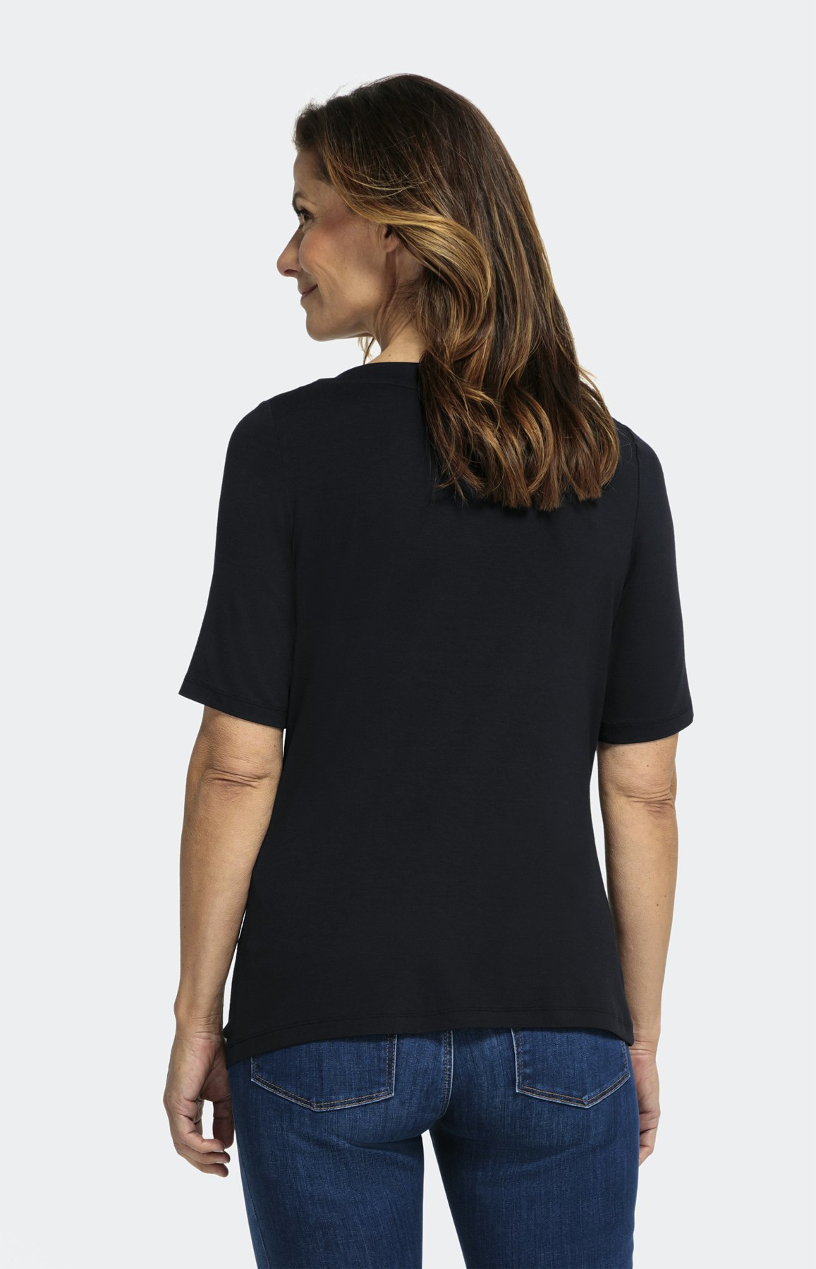 Basic shirt met korte mouwen