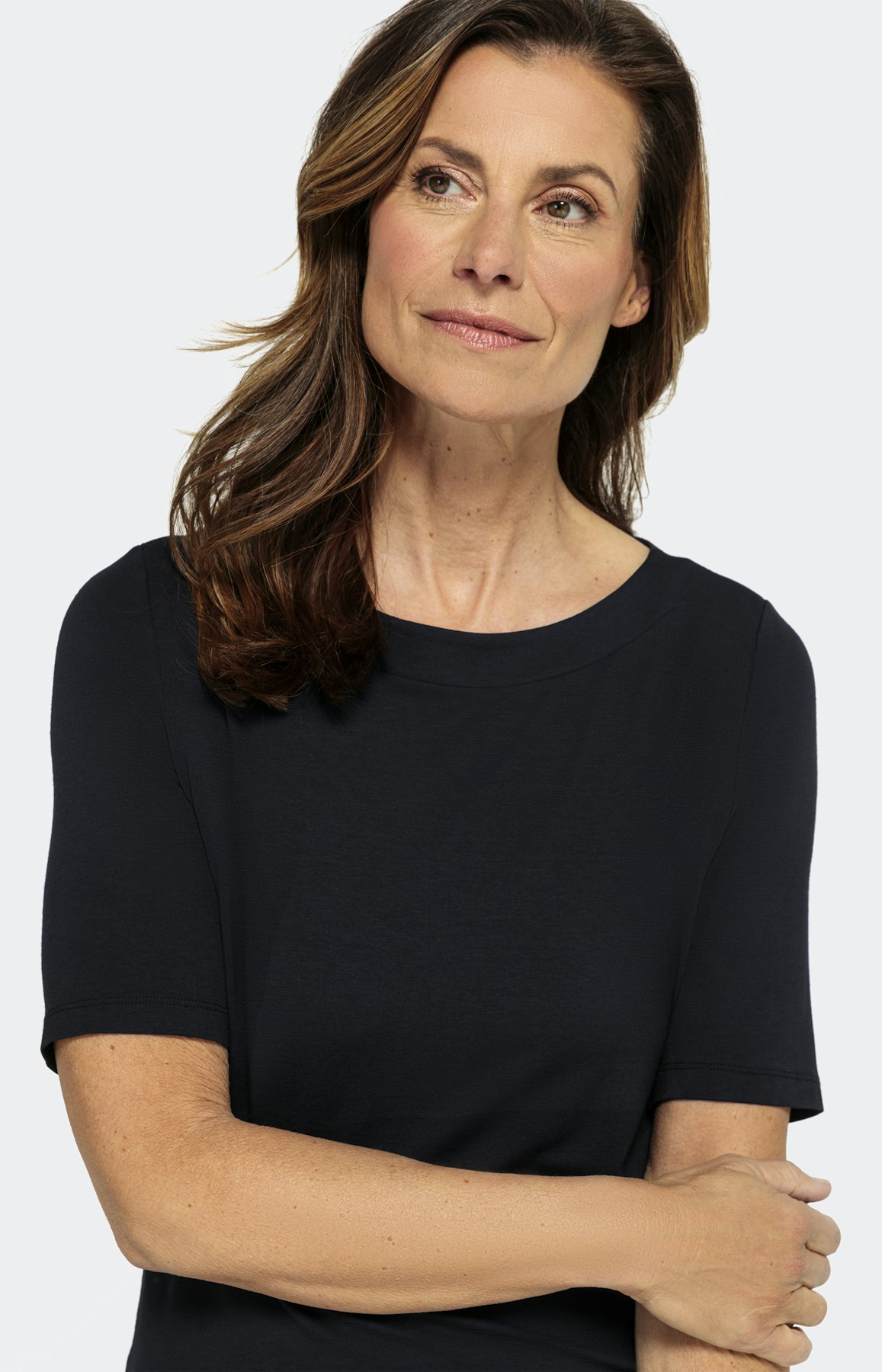 Basic shirt met korte mouwen