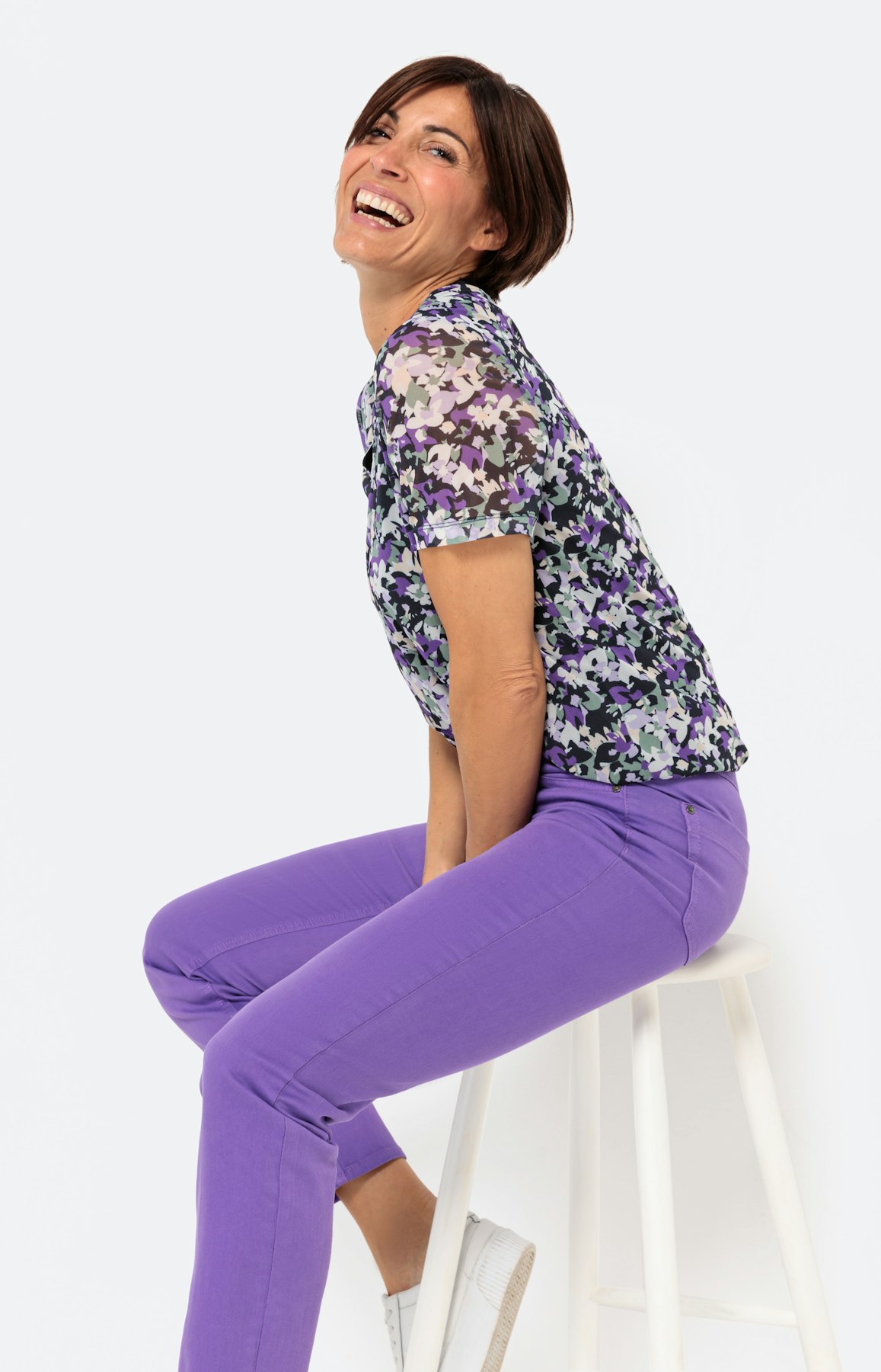 5-pocket jeans, lavendel, 30 inch