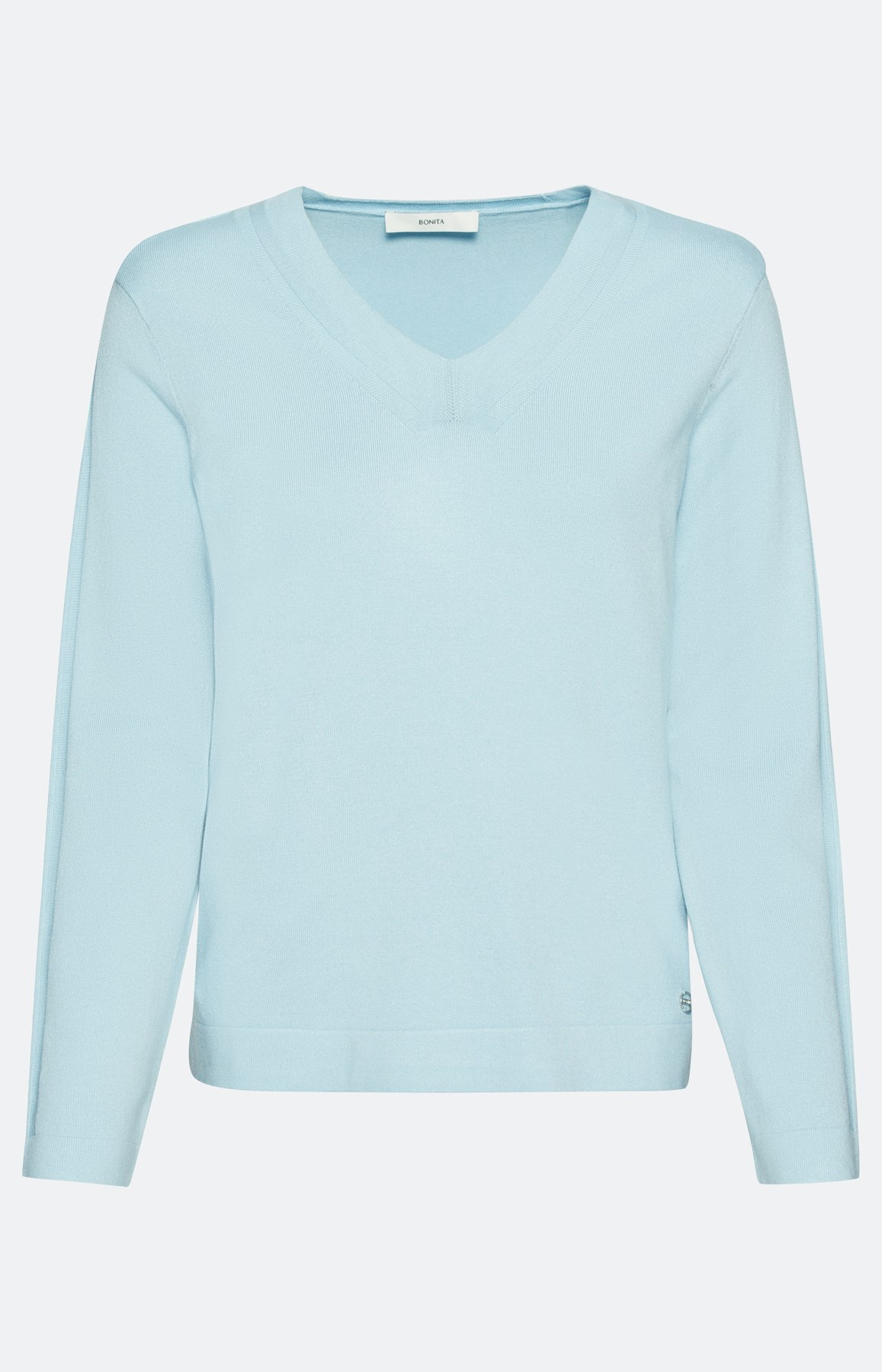 Trui met lange mouwen en V-hals