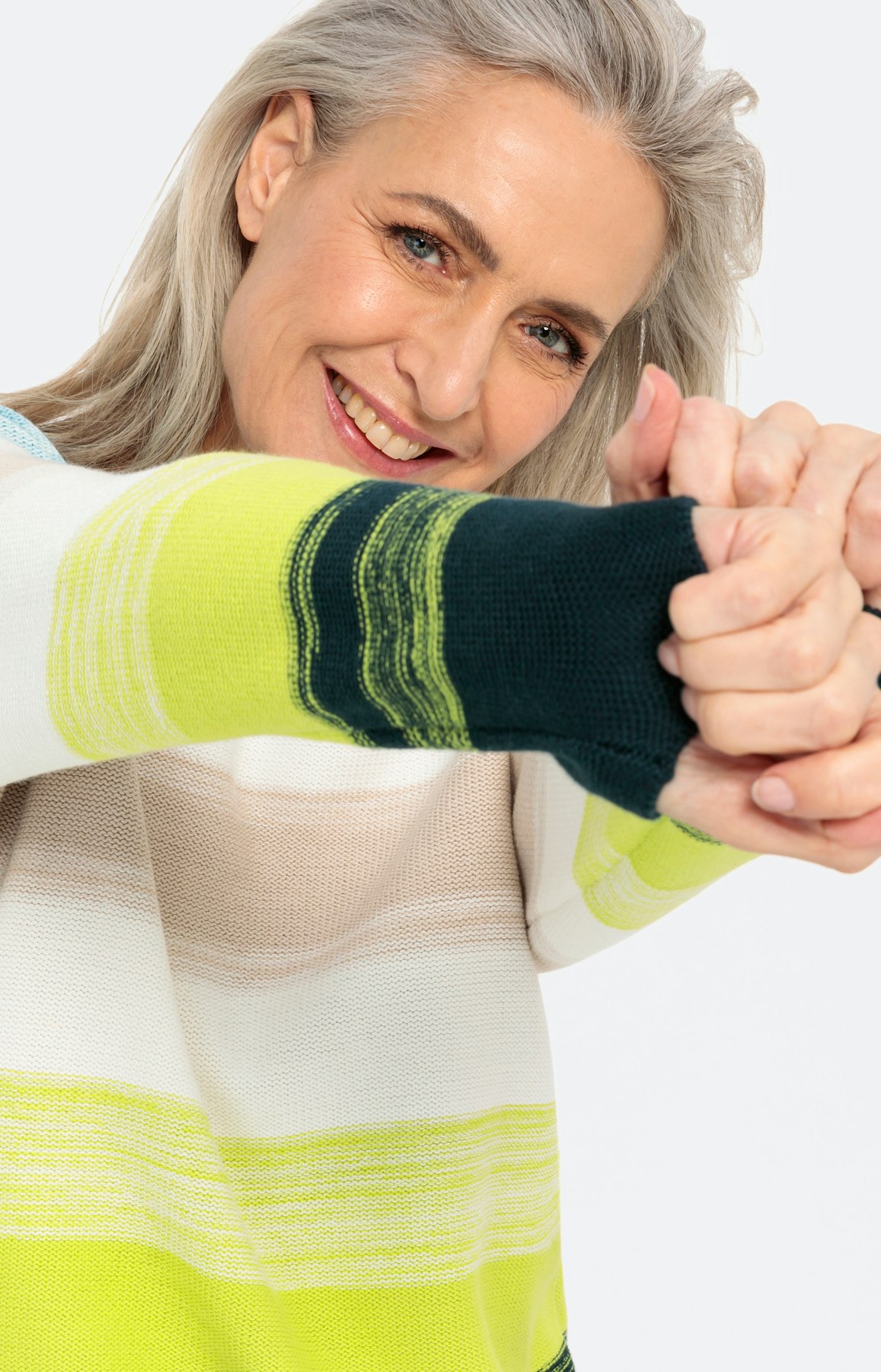 Trui met fris streepdessin