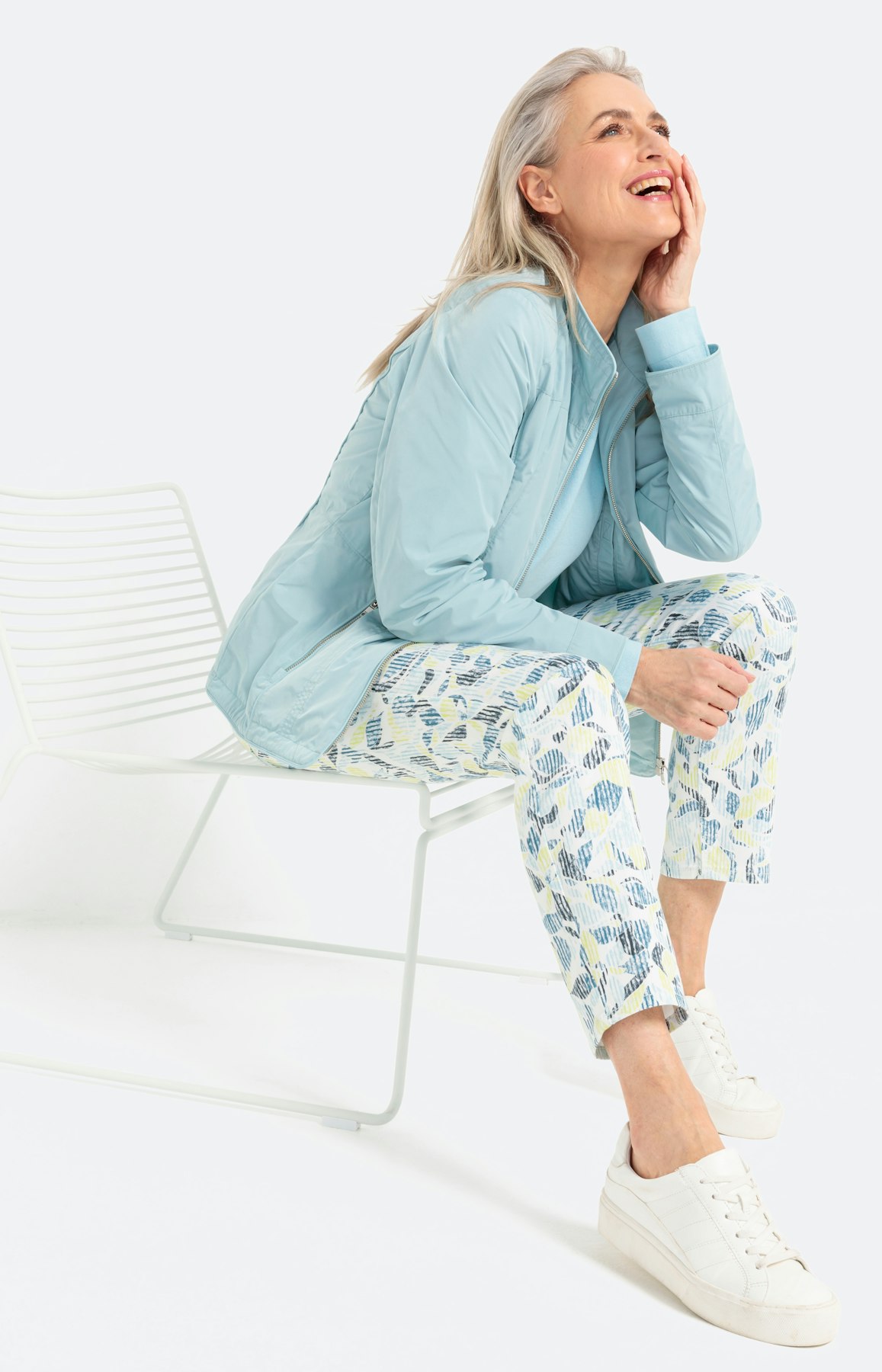 Regular jeans met all-over-print 30 inch