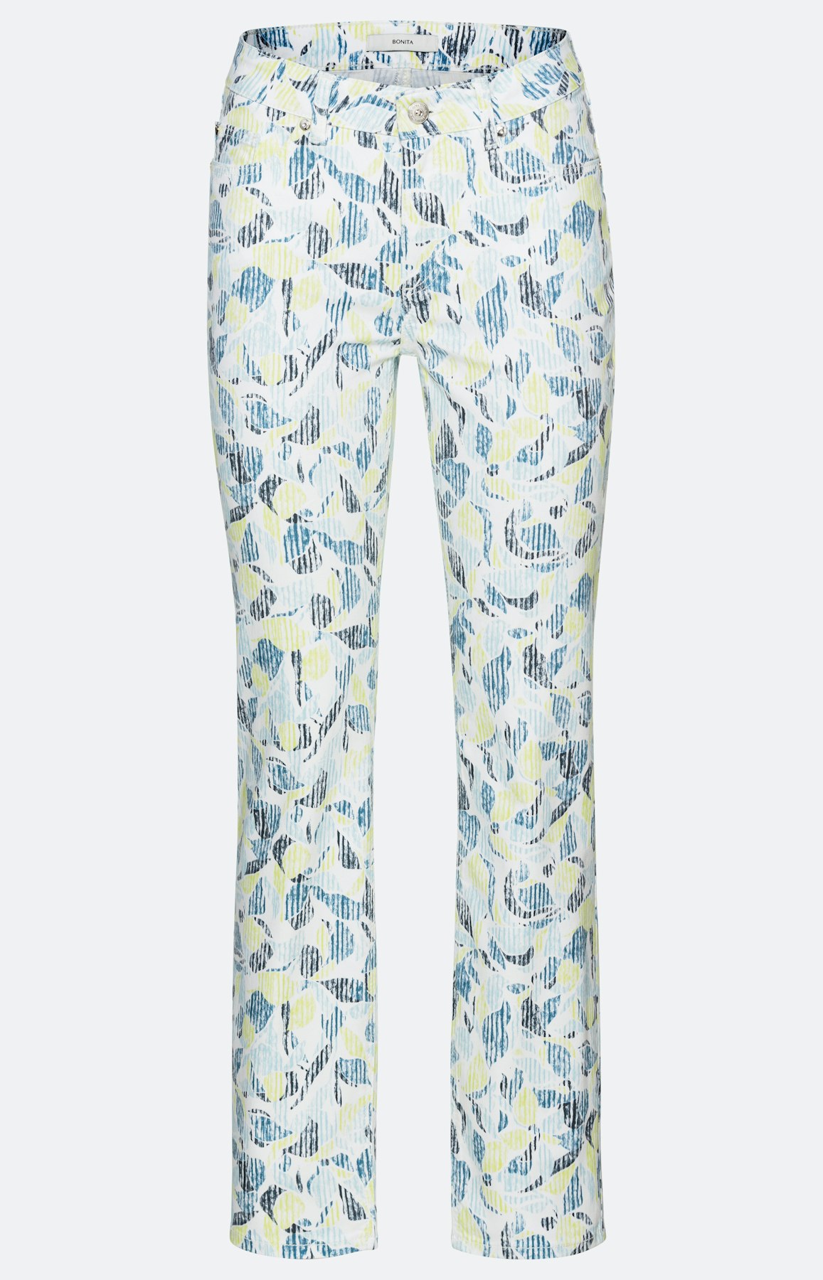Regular jeans met all-over-print 30 inch