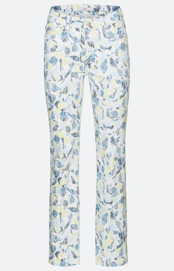 Regular jeans met all-over-print 30 inch