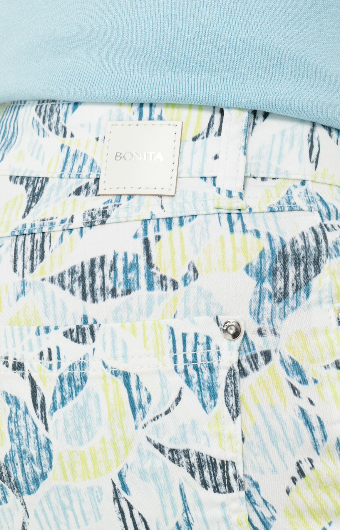 Regular jeans met all-over-print 30 inch