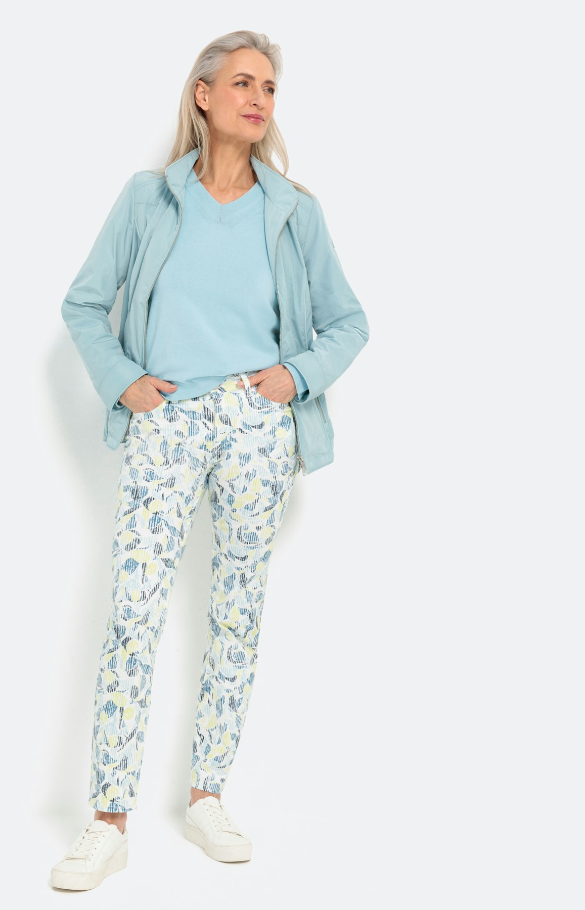 Regular jeans met all-over-print 30 inch