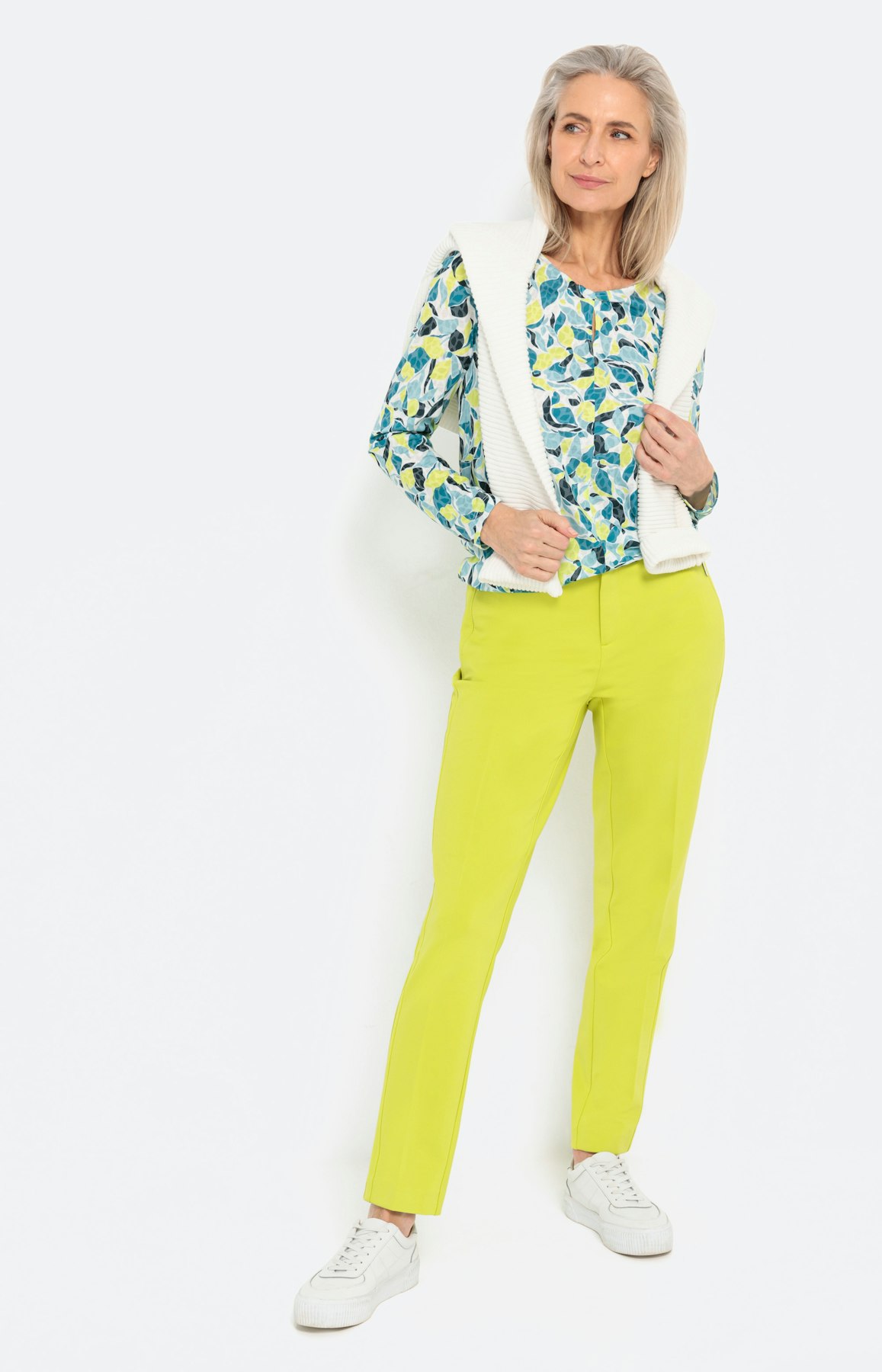 Gedessineerd shirt in etskant-look