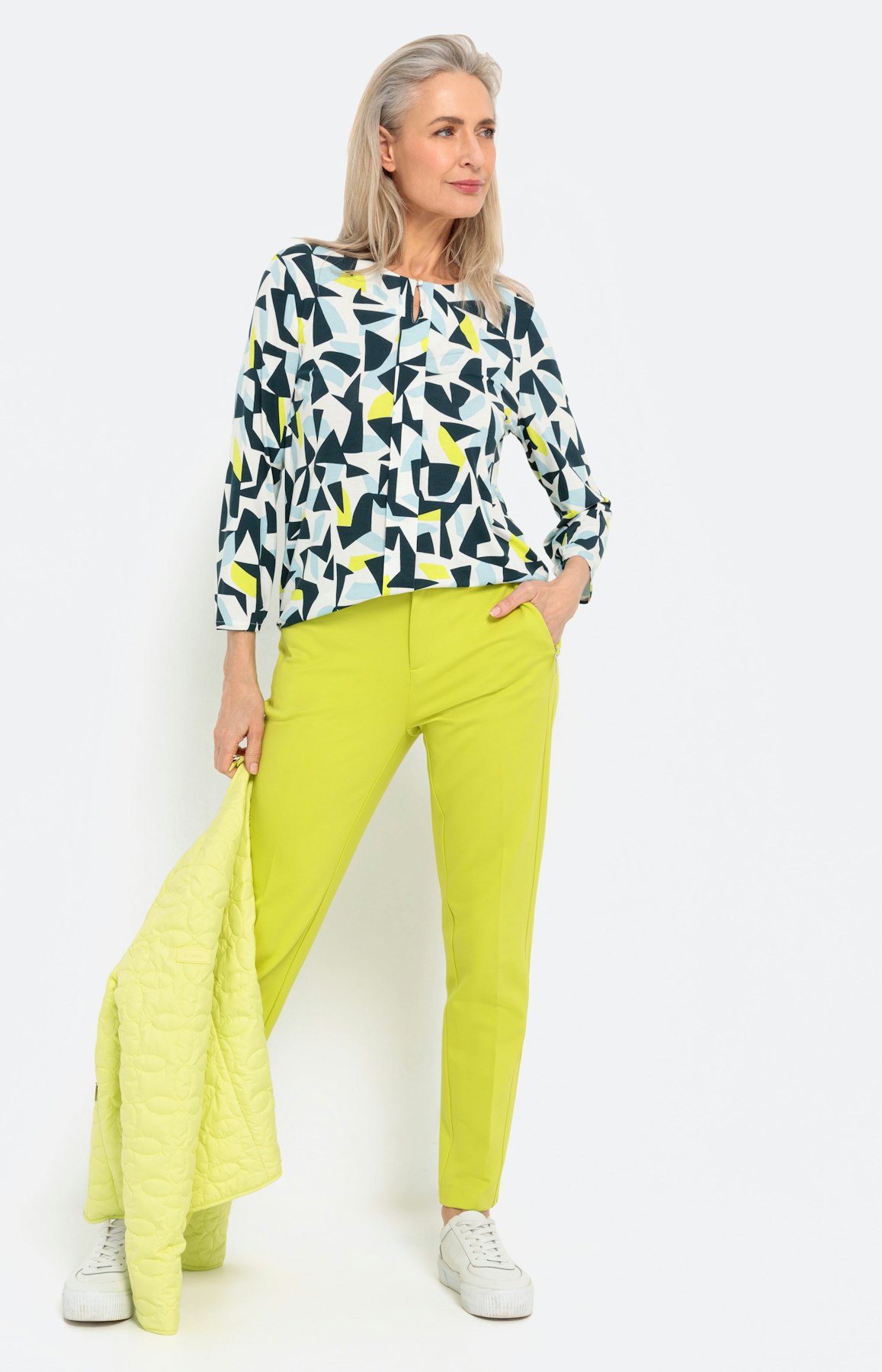 Shirt met grafisch dessin en 3/4-mouwen