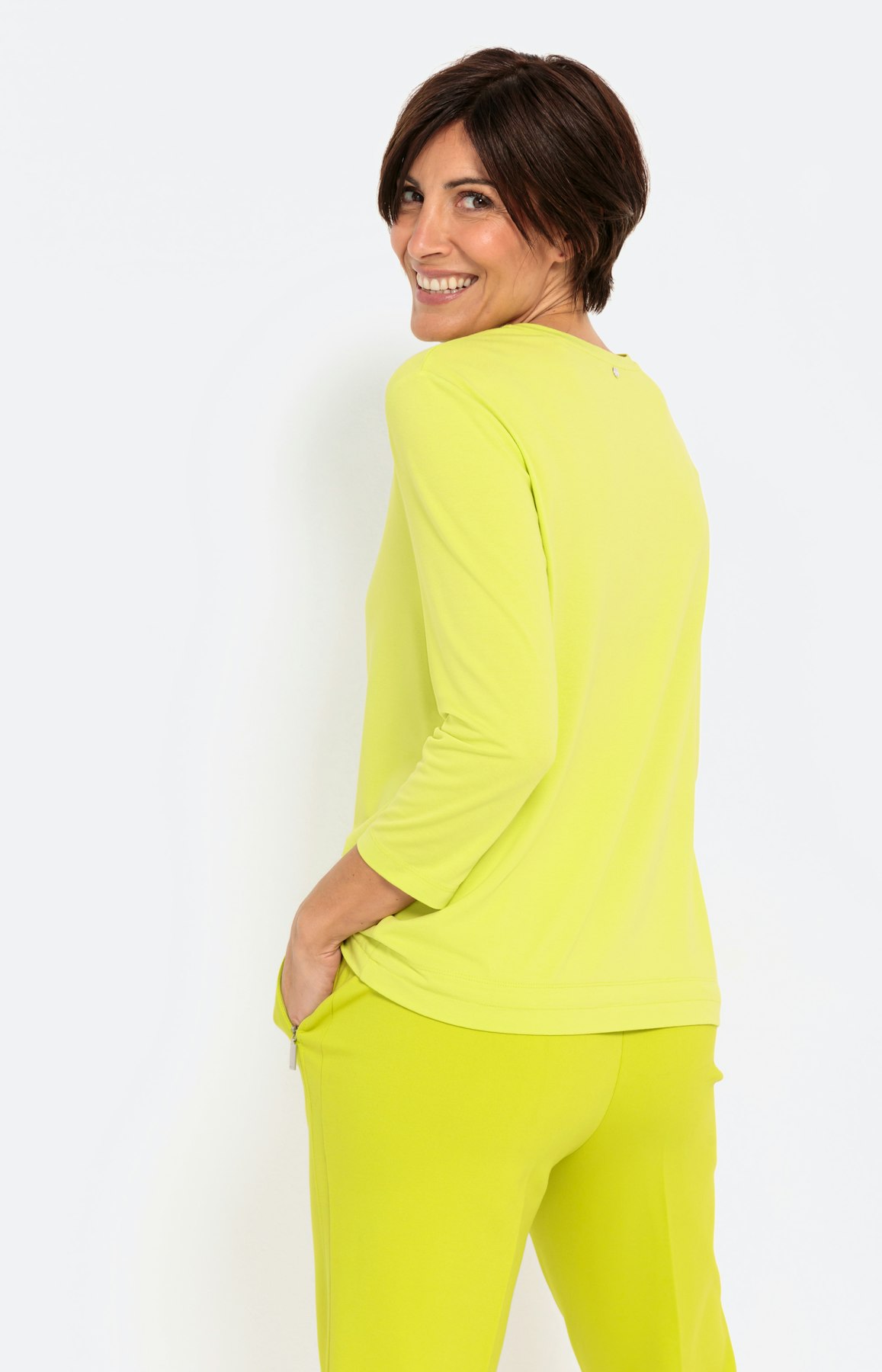 Shirt met tunnelkoord in de zoom