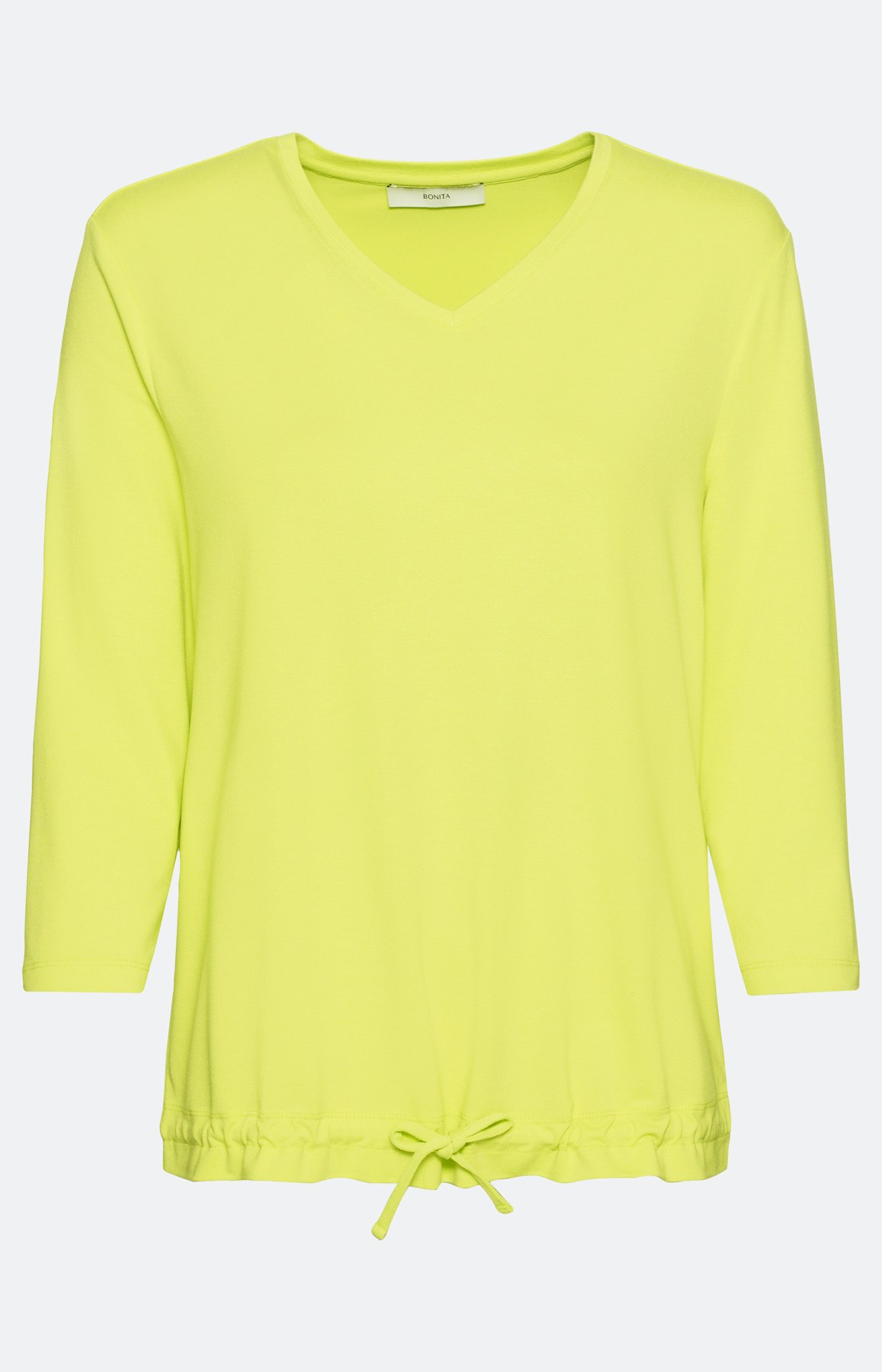 Shirt met tunnelkoord in de zoom