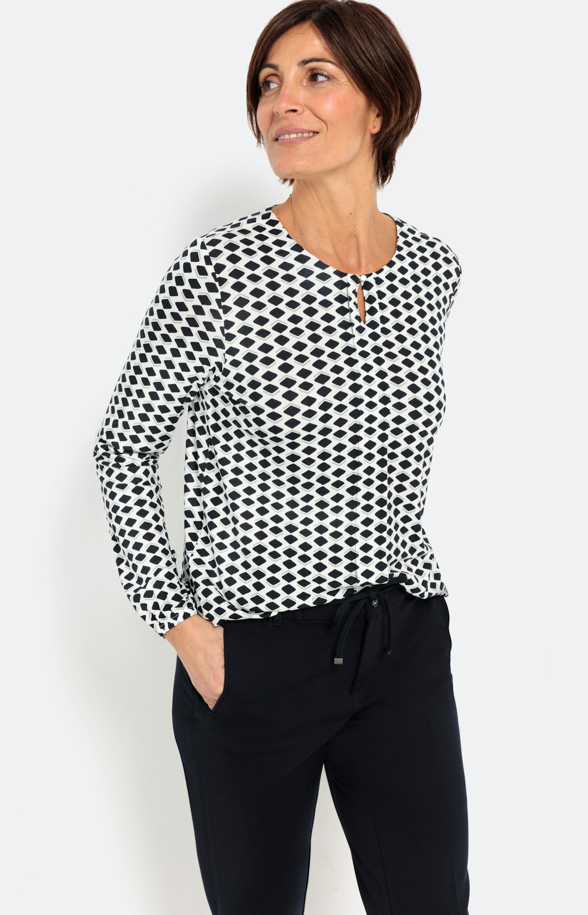 Langarmshirt mit All Over-Print