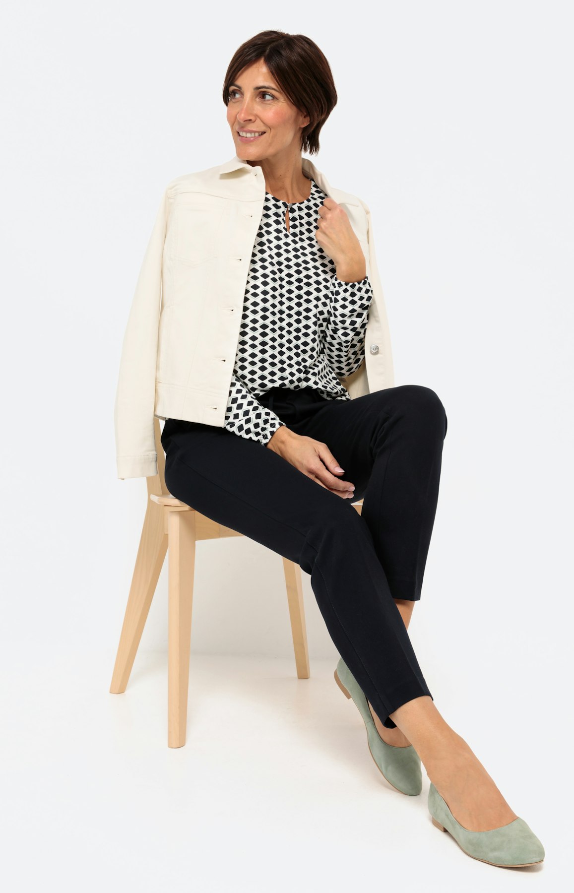 Langarmshirt mit All Over-Print