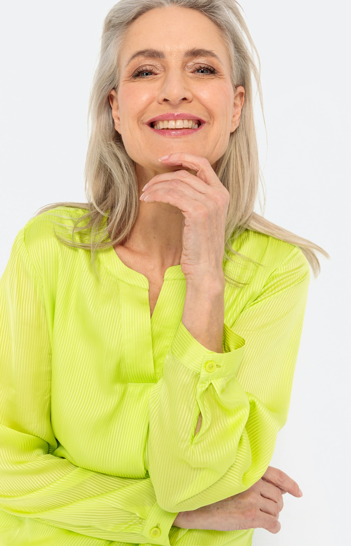 Viscose Tunika, uni lime