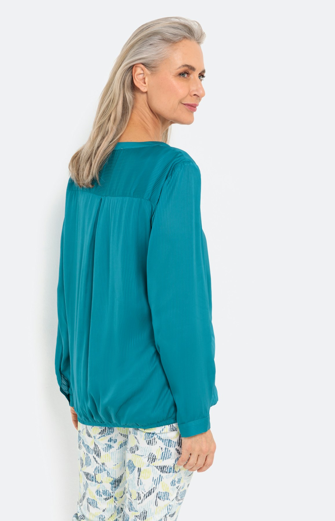 Tuniek vaan viscose, uni türkis