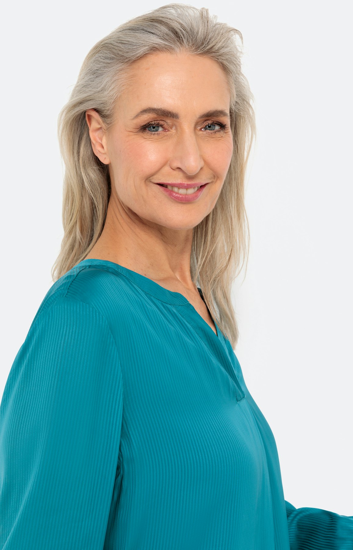 Tuniek vaan viscose, uni türkis