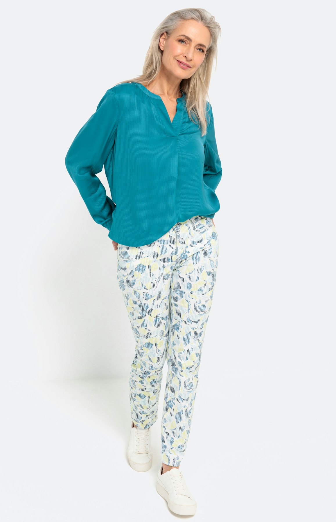 Tuniek vaan viscose, uni türkis