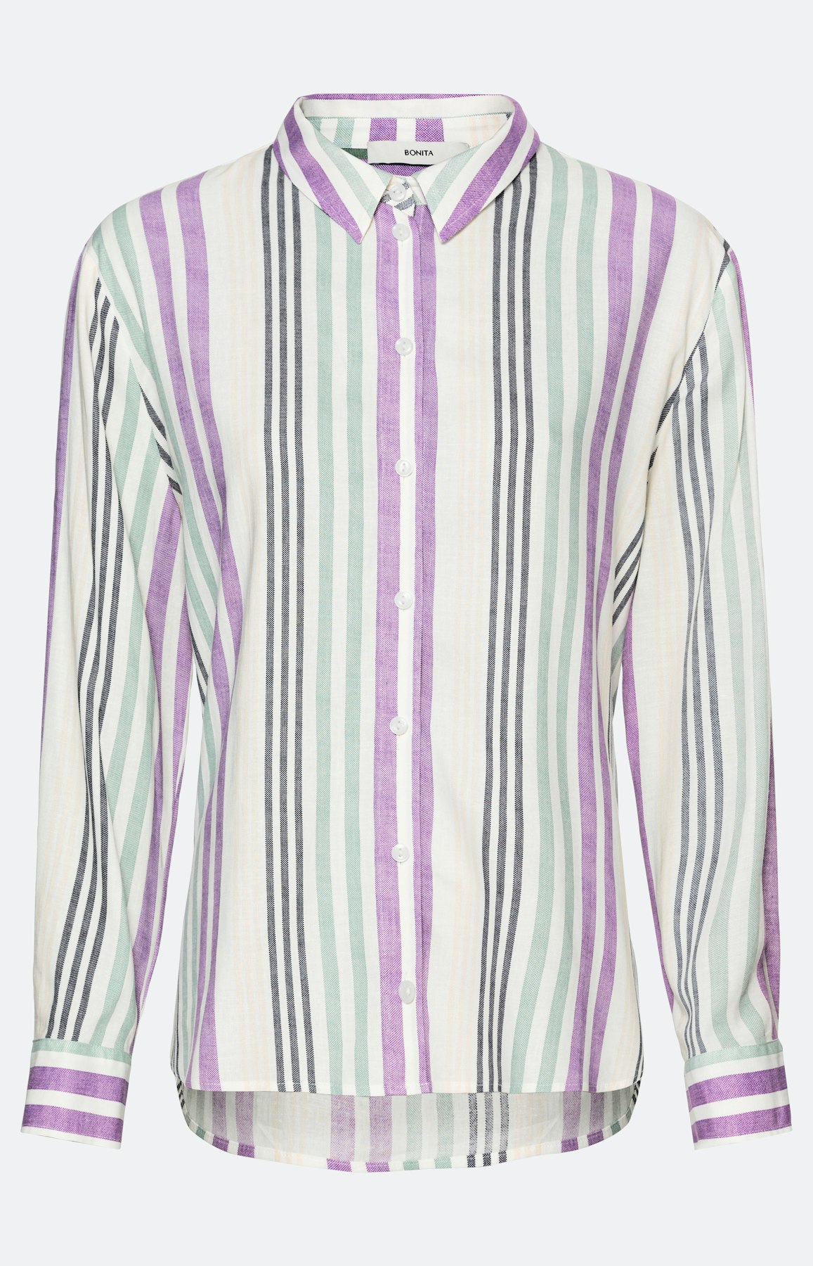 Linnen mix overhemd blouse, streepen