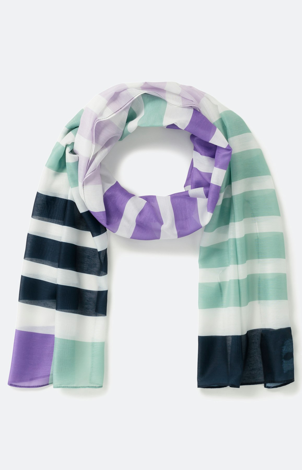 Fijne sjaal in mooi streepdesign