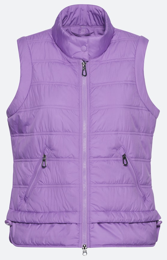 Bodywarmer met een opstaande kraag