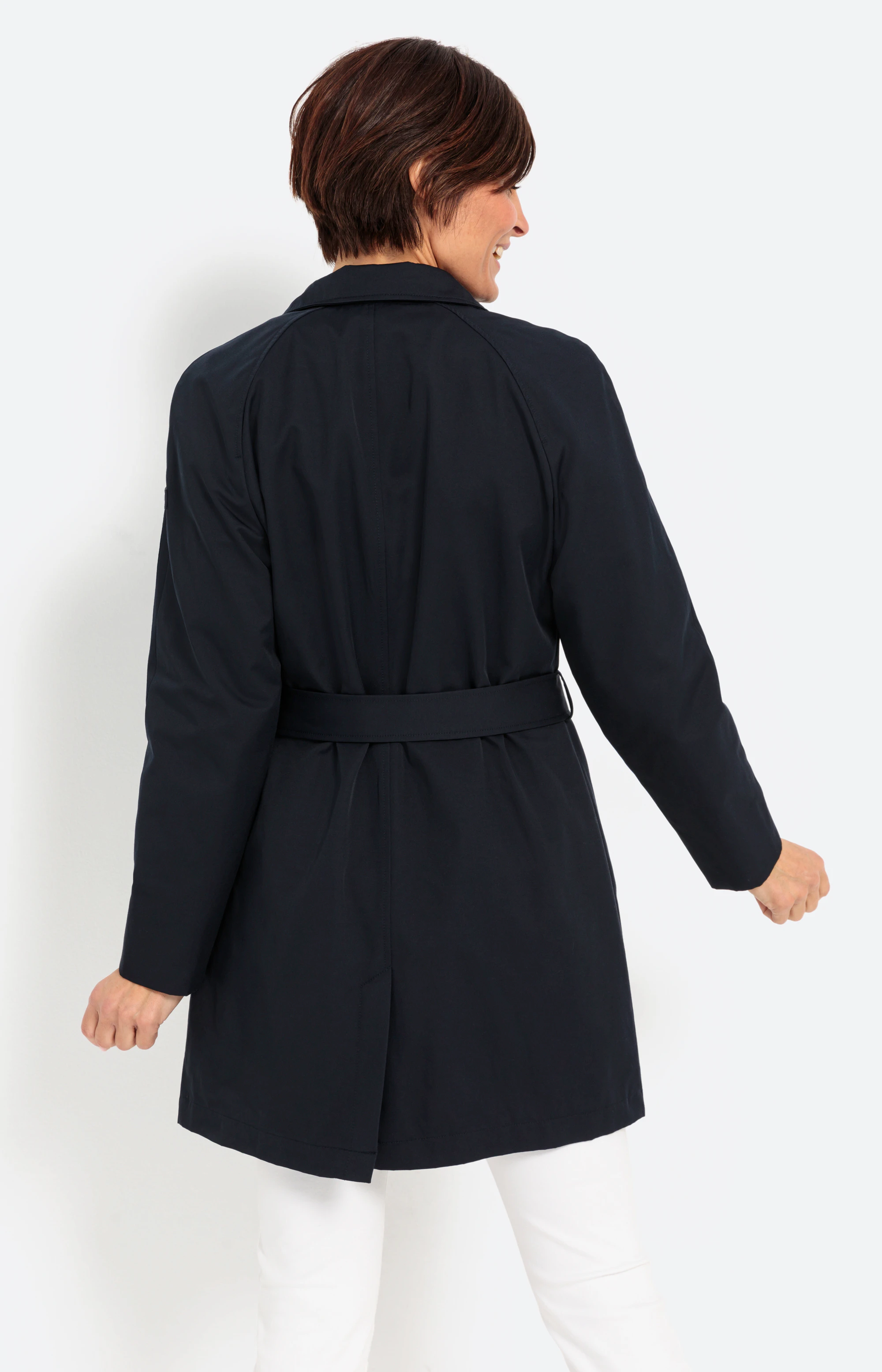 Mittellange Trenchcoat Für Herren – Walther Mode