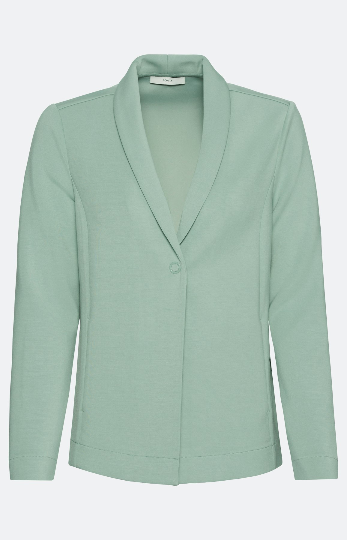 Blazer uit scuba, salbei