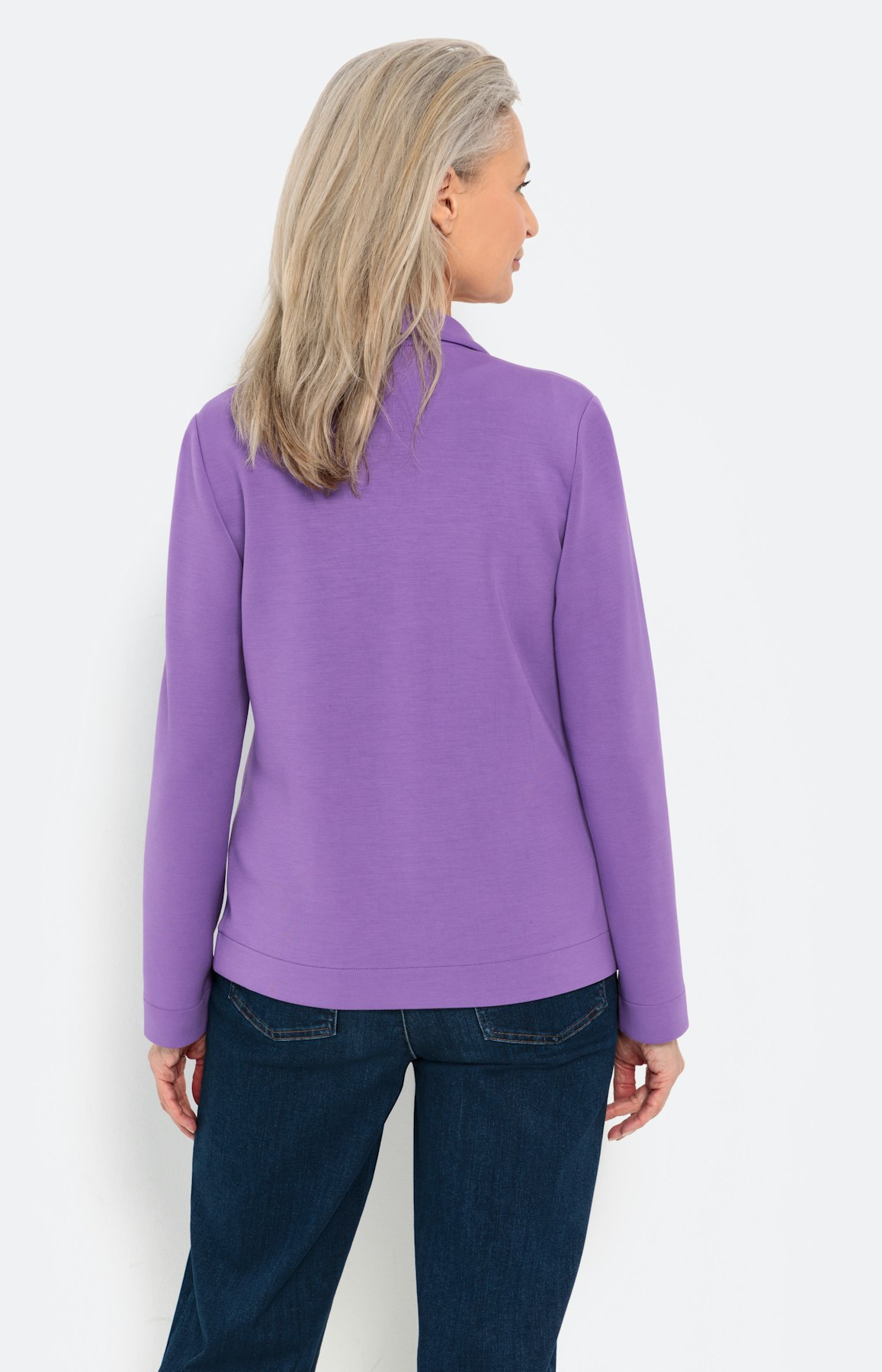 Blazer aus Scuba, lavendel