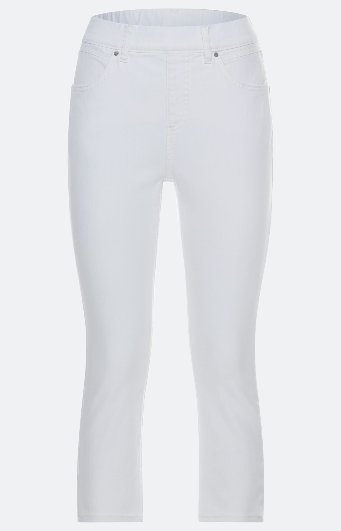 Stretch Capri-Jeggings, weiß